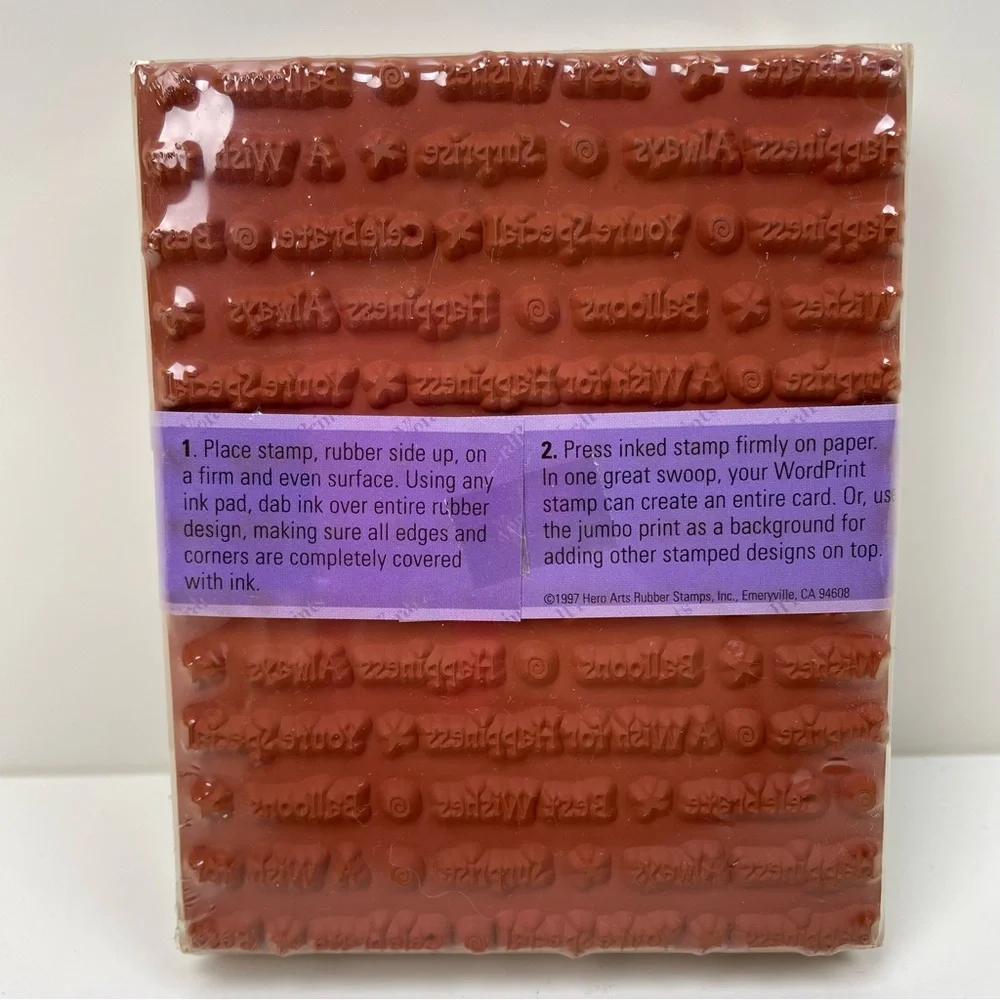 Hero Arts WordPrint Rubber Stamp Celebrate